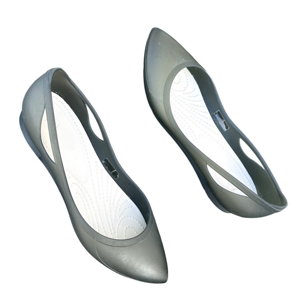 Crocs Rio Ballet Flats Women's Size 6 Olive Green Shoes